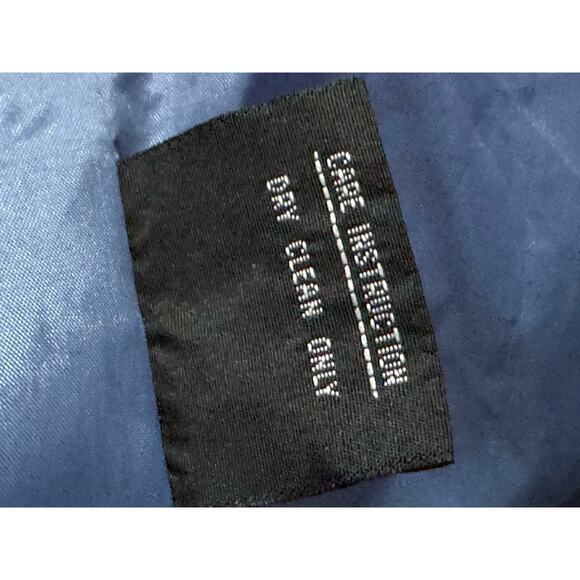 Gallery Coat Blue Button Front XL Check Measurement Photos 1X Night Out #36232 - Picture 6 of 9